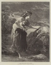 Saved from the Flood, in the Exhibition of the Society of Painters in Water Colours